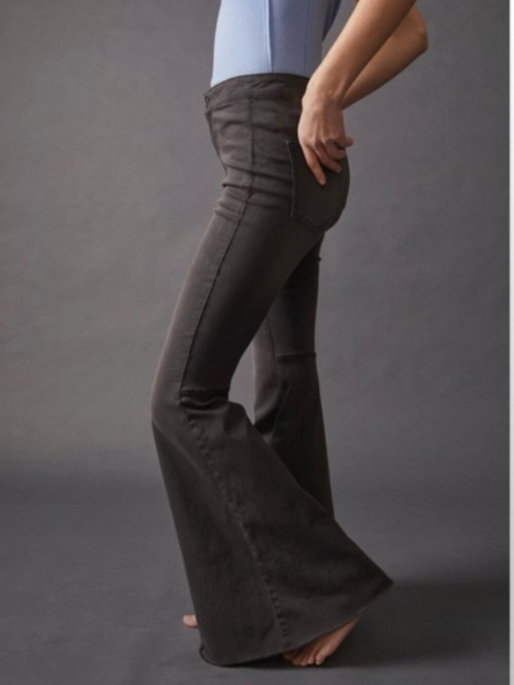 Free People Gray Flare Jeggings – Size W29